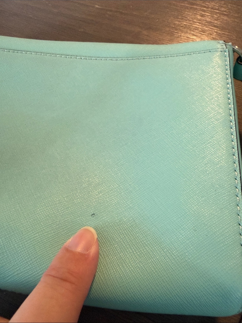 kate spade light mint leather crossbody - Picture 12 of 12